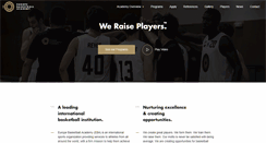 Desktop Screenshot of europebasketballacademy.com